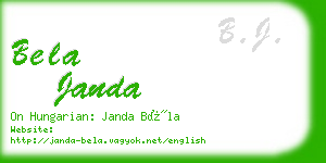 bela janda business card